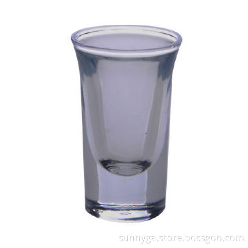 Transparent shot glasses